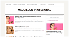 Desktop Screenshot of cursosdemaquillajegratis.com